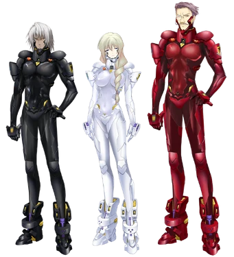 Custom-colored Fortified Suits of the 44th Batallion.