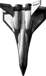 () Escape shuttle, top view.