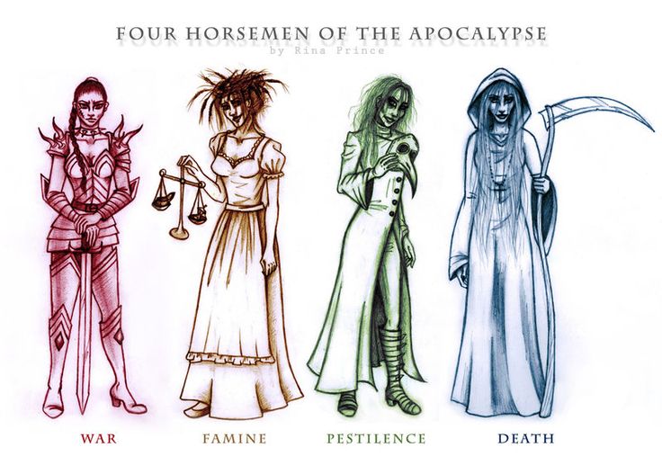 4 horsemen of the apocalypse pestilence