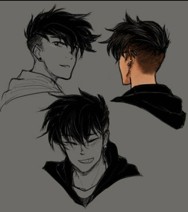 Long Undercut Anime Hair (Red)