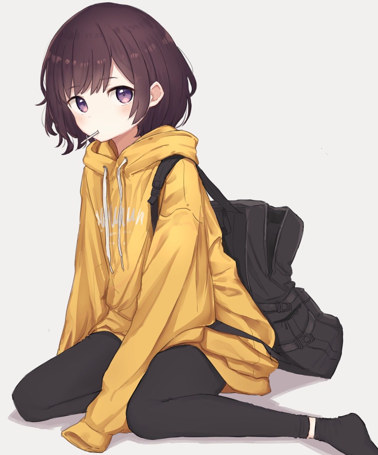 Download Png - Anime Girl With Short Blonde Hair And Brown Eyes - Free  Transparent PNG Download - PNGkey