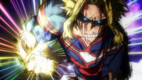 All Might benutzt One For Alls Kraft zum letzten Mal