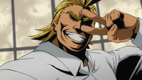 All Might lächelt