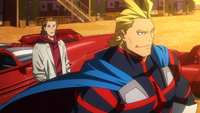 All Might und David Shield in ihrer Jugend