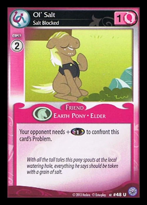 48. Ol’ Salt Salt Blocked My Little Pony Collectible Card Game Wiki
