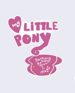 My Little Pony Harmony Rainbows power is Magic Logo 2023