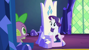 Spike and Rarity smiling S4E26