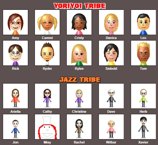 Mii Survivor: YA79 Miis vs. IAA2 Miis | My Miis Wiki | Fandom