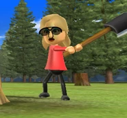 Christina in Timber Topple.