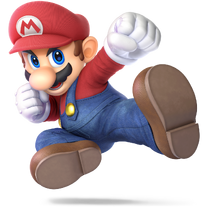 Mario as he appears in the Super Mario Series.