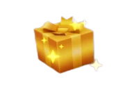 The Golden Present filled with cash everywhere Santa goes.