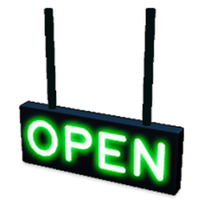 Open Sign My Restaurant Wiki Fandom - open neon sign roblox