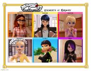 Miraculous Ladybug Girls Elements of Harmony Meme