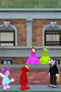 Elmo with Abby, Count Von Count, and the Honkers in Elmo's Musical Monsterpiece The VideoGame