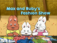 Max and Ruby's Fashion Show