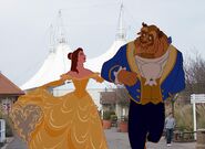 Belle and Beast having a wonderful time in the Butlins Hotel