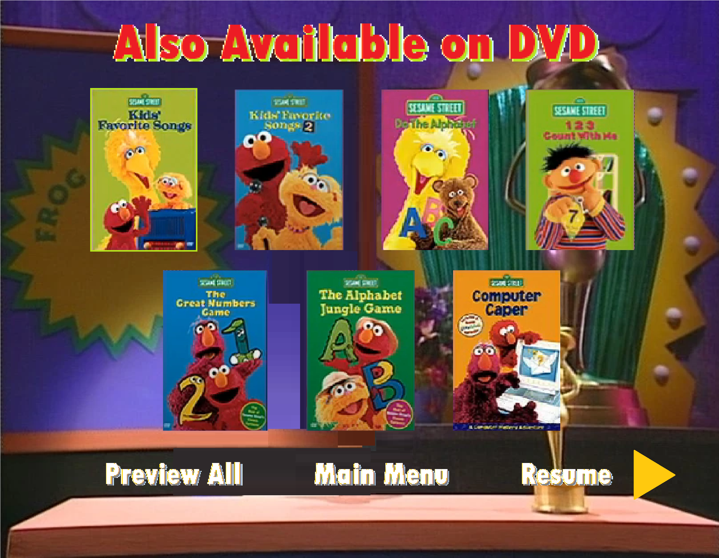 Sesame Street The Best of Kermit on Sesame Street 2002 DVD