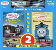 DVD 2-pack with A Big Day for Thomas DVD and Wooden Railway Thomas and Tidmouth Milk Tanker