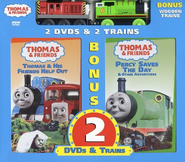 DVD 2-pack with Thomas and His Friends Help Out and Wooden Railway Percy and Salty