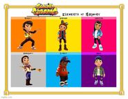 Subway Surfers Limited Characters Boys Elements of Harmony Meme (Version 3) (Remake)