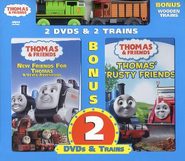 DVD 2-pack with New Friends for Thomas and Wooden Railway Percy and Elizabeth