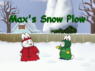 Max's Snow Plow