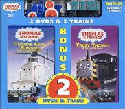 DVD 2-pack with Thomas Gets Bumped and Other Stories and Wooden Railway Fergus and Rickety