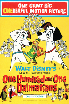 101 Dalmatians 1961 Poster