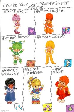 Rainbow Brite Mane 6 and Spike Meme.jpg
