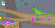 Iguana (4 party hats long)