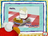 "Hello" From, The Egg Roll