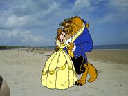 Belle and Beast at the Whitley Bay Beach 2