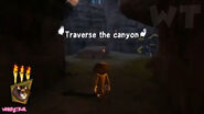 Traverse the canyon