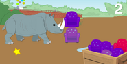 Rhinoceros (2 chairs tall)