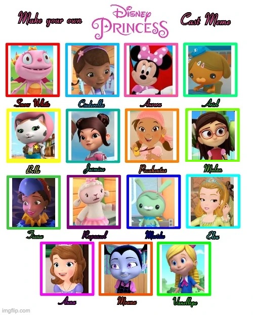 disney junior characters names