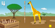 Giraffe (4 baseball bats tall)