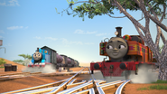 Thomas meeting Nia in Big World! Big Adventures!