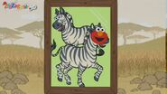 Elmo as Zebras