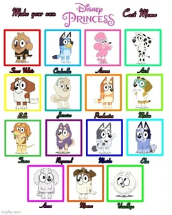 Bluey Disney Princess My Scratchpad Wiki Fandom