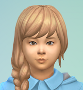 Hazel as a child