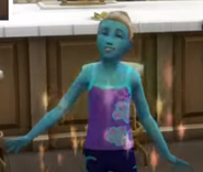 Clementine in episode 30, seconds after becoming a child