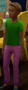 Flynn as a child