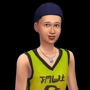Darling Walsh's headshot in The Sims 4, as a teen