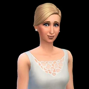 Clara Bjergsen's headshot in The Sims 4