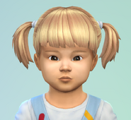 Hazel as a toddler