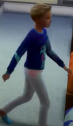 Cooper as a child