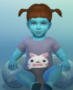 Daisy in episode 26, seconds after becoming an infant