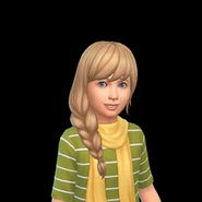 Elsa Bjergsen's headshot in The Sims 4