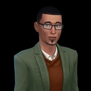Gavin Richards's headshot in The Sims 4