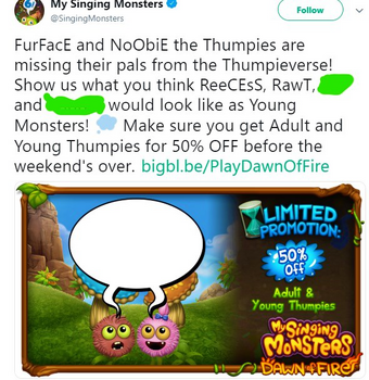 Rare Thumpies Dof My Singing Monsters Ideas Wiki Fandom They appear in pairs, accompanied by a pair of big colored mushrooms and a large tree stump which they bounce on to make a thumping noise. rare thumpies dof my singing monsters